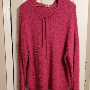 Maurices Vibrant Pink Cowl Neck Sweater
